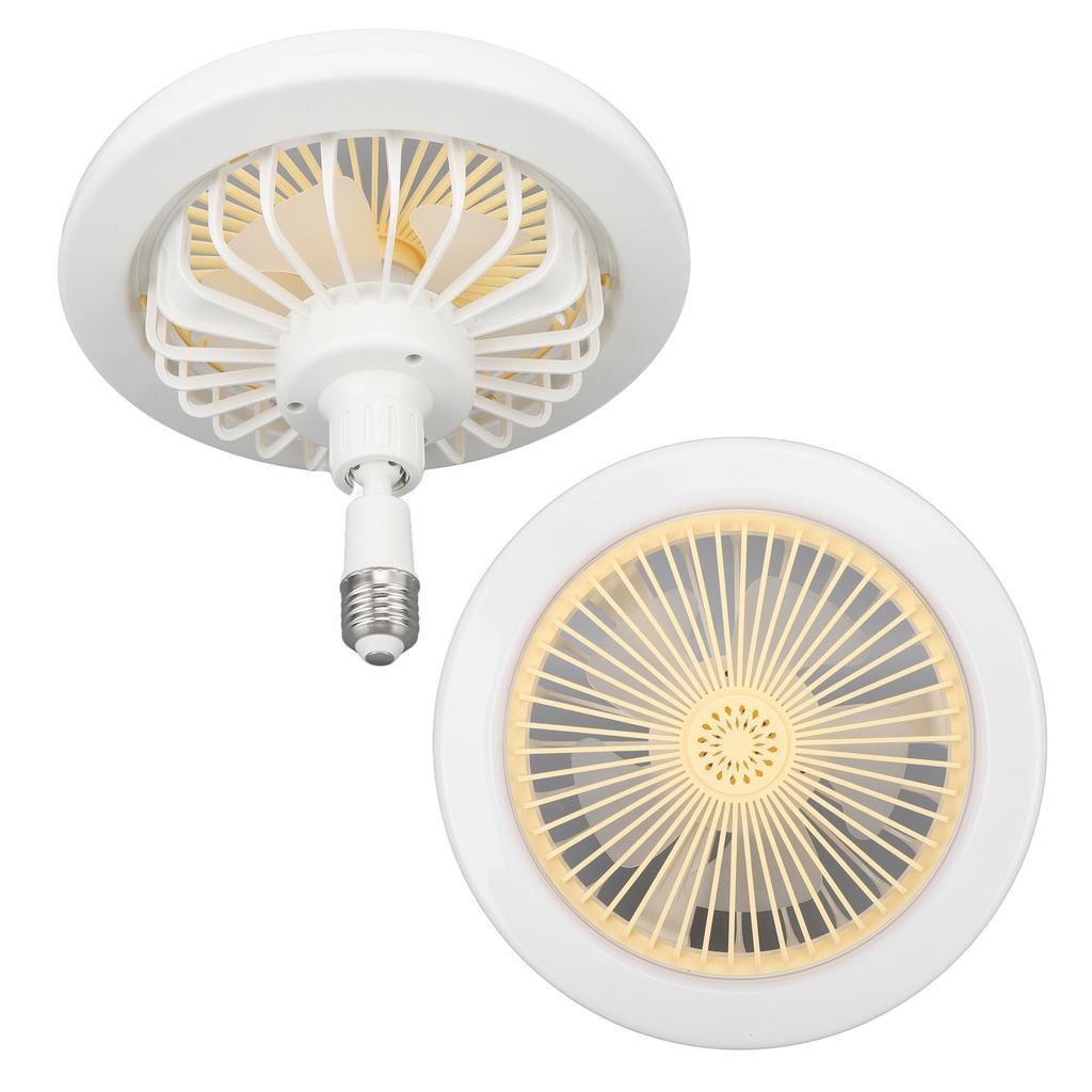 30W Light Fan 9.8in Small Aromatherapy Noiseless Ceiling Fan Light E27 LED Fan Light 86‑265V