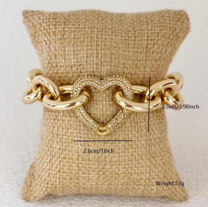 Hot Sale Alloy Love Micro Diamond Bracelet Vacation Wind Bracelet