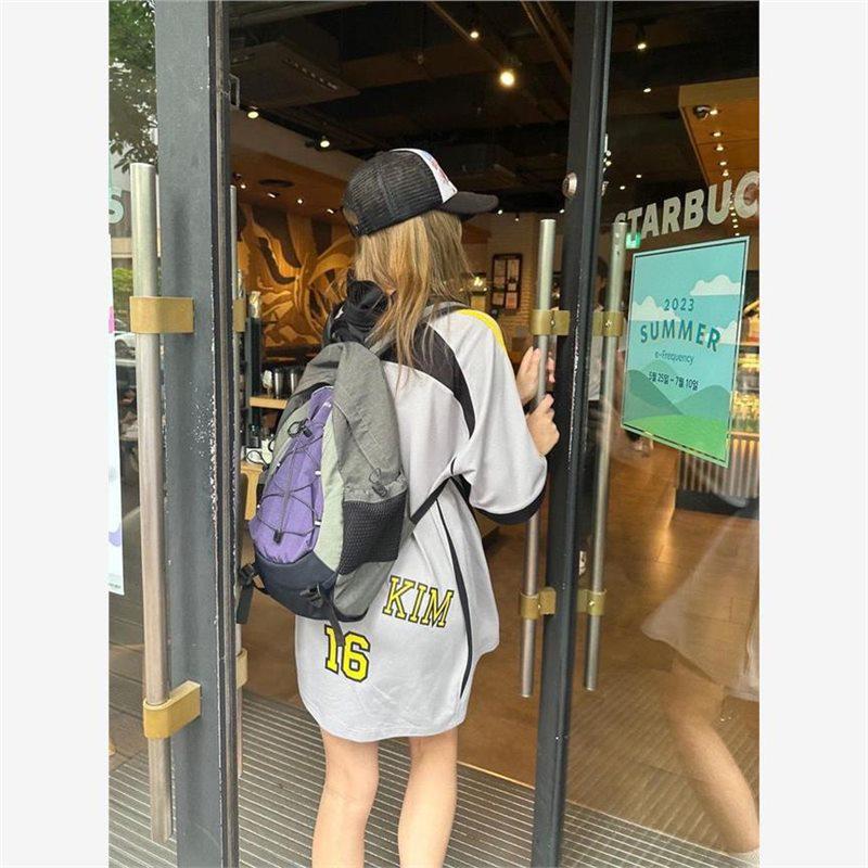 Kconnect MatinKim Retro Sportowy Plecak ze Sznurkiem Colorblock