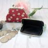 Flower Print Money Clip Cloth Purse Fashion Coin Storage Bag