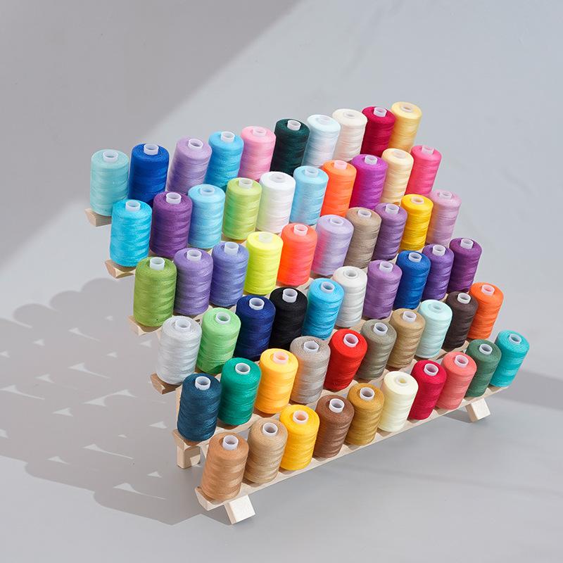 60-axis Wooden Foldable Thread Rack Sewing Storage Tool Method Embroidery Thread Rack Manual Sewing DIY Storage Rack