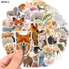 10 30 50PCS Cartoon Zoo Wild Animals Stickers Kawaii Dog Pig DIY Kids Toys Phone Skateboard Laptop Decals Graffiti Sticker F5