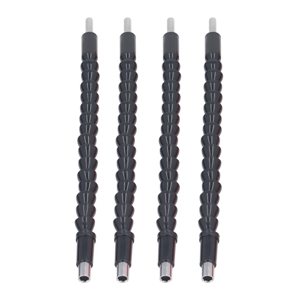 4 STK Fleksibel Borforlenger 11,6 Tommer 1/4 Tomme Bortilkobling Bøybar Skrutrekker