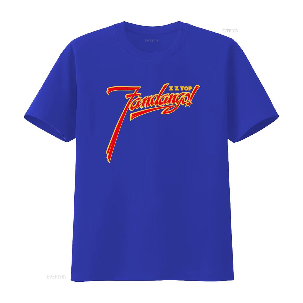 ZZ Top Fandango Album Logo Mens Rock Music Band Merch T Shirt Stylish Comfortable vintage Washed Casual fashion Unisex