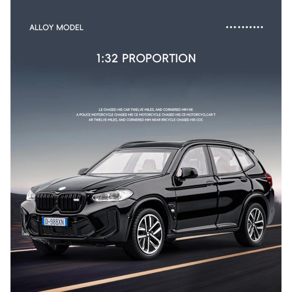 1/32 BMW X3M X3 IM SUV Slitina Kov Odlitek Model Auta Miniauto Vozidlo Domov Trendy Hračky Ozdoby Narozeninový Dárek s Dětmi Chlapec
