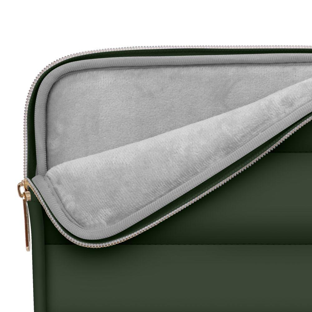 Torba Pokrowiec Puffy Na Laptop 15-16'' + Etui Na Akcesoria - Oliwkowy