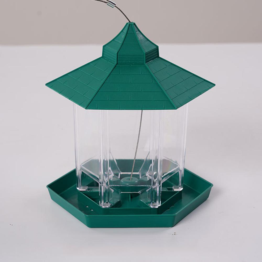 Wodoodporna altana wisząca karmnik dla dzikich ptaków pojemnik na zewnątrz z wiszącą liną karmienie typ domu karmnik dla ptaków Aves Decor