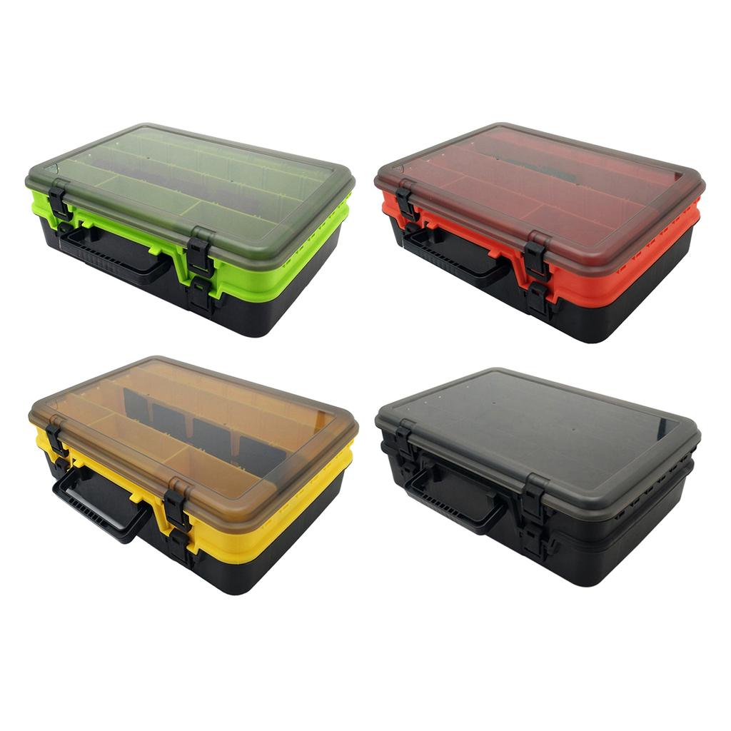 Waterproof Tackle Box Fishing Tackle Container Box Fishing Storage Box Fish Lures Organizers Box with Removable Dividers