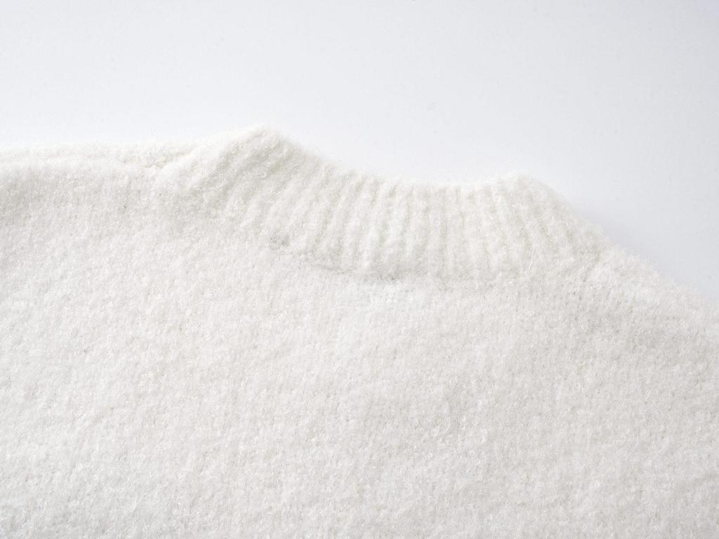 Unisex Rundhals-Sweatshirt 25SS mit besticktem Logo, gewaschener Look - Vielseitiger Stil