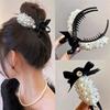 1Pcs Elegant Hair Combs Pearl Bow Women Hairpins Durable Wedding Bowknot  Hair Accessories