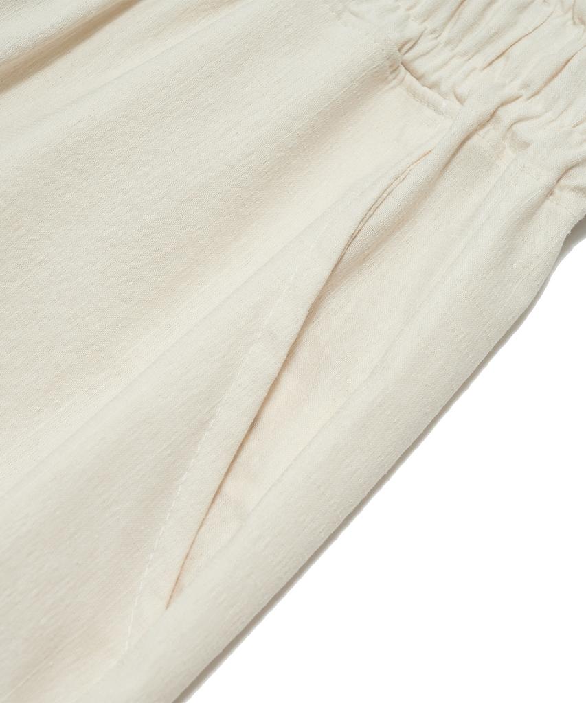 Metapeo Met Summer Wide Elastic Pants Ivory
