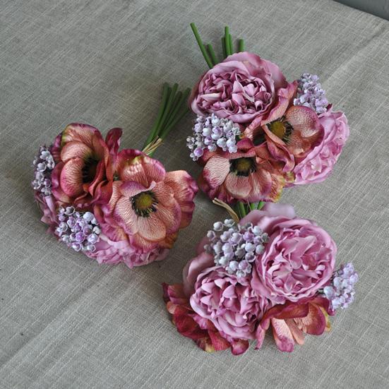 Útil flor de seda sintética, enredaderas transparentes que no se decoloran, ornamentales