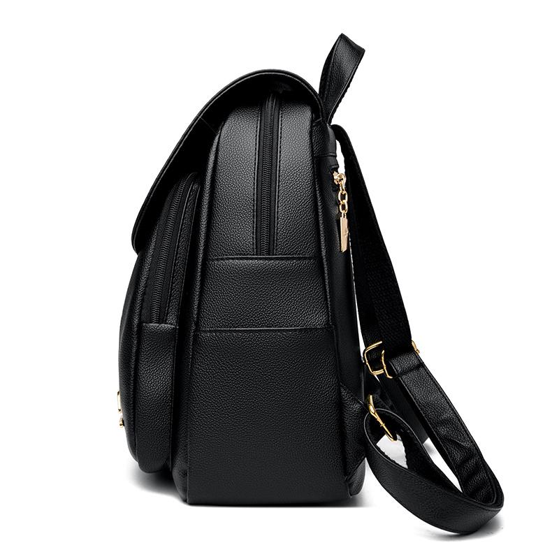 Dámská taška z měkké kůže Batoh pro maminku Proti krádeži Cestovní batoh