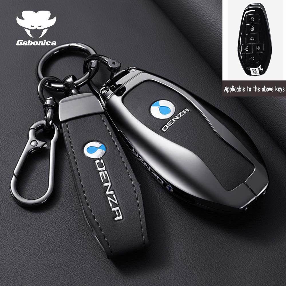 Fashion Car Key Case For Denza N9 D9 B5 B8   Keychain Smart Remote Protection Cover Shell Housing Holder Fob Accessories