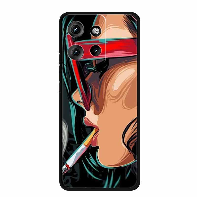 Etui do Motorola Edge 50 Neo Zwierzęta Miękki Silikon TPU Etui na Telefon Tylna Pokrywa Dla Motorola Moto S50 5G Wilk Ochrona Nowe Coque