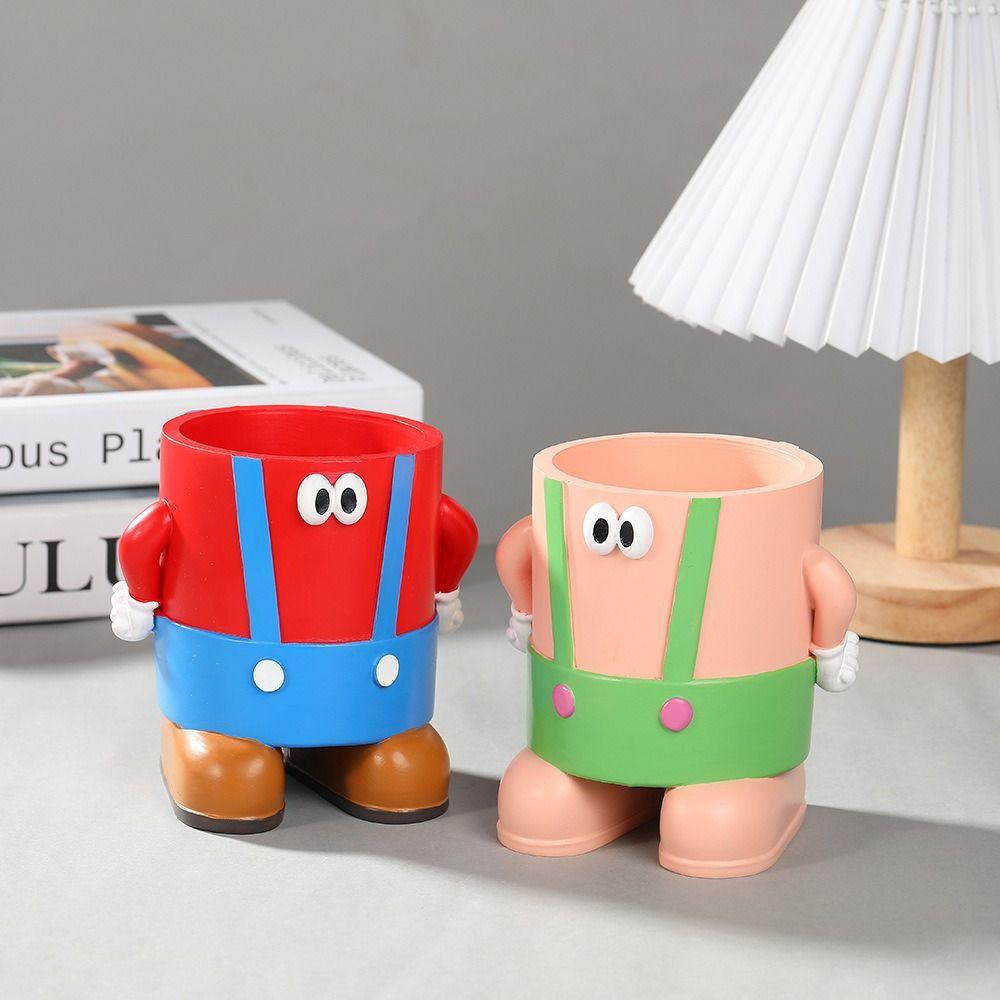 

Портативный ящик для хранения косметики, симпатичный пенал из смолы, креативный мультяшный держатель для карандашей, настольный style 2