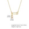 Sparkling Zircon A-Z 26 Letters Necklace for Women, Unique Pin Pendant Necklace, Little Luxury Fashion Jewelry Gifts