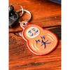 BEAMS JAPAN Key Holder [Special Order] New Retro Lucky Charm Embroidery Daruma FREE Size