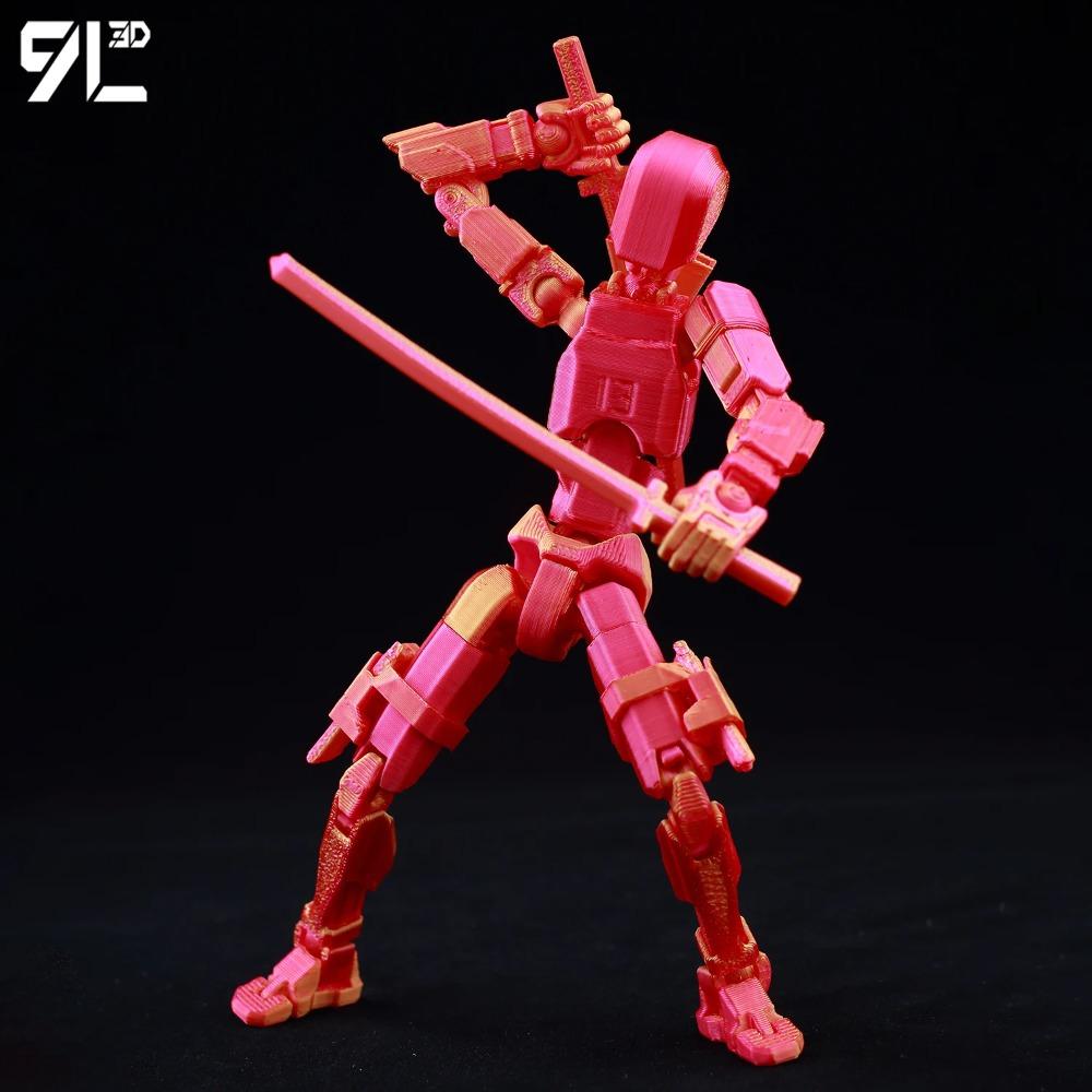 (Assembly Completed) T13 Action Figure Set,Dummy 13 Robot Action Figure, Lucky 13 Collectible Action Figure Articulated