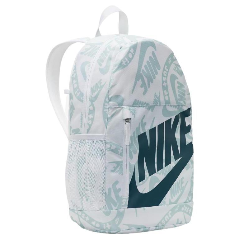 Nike Polyester Backpack Regular Unisex White & Geode Teal FB2818-100