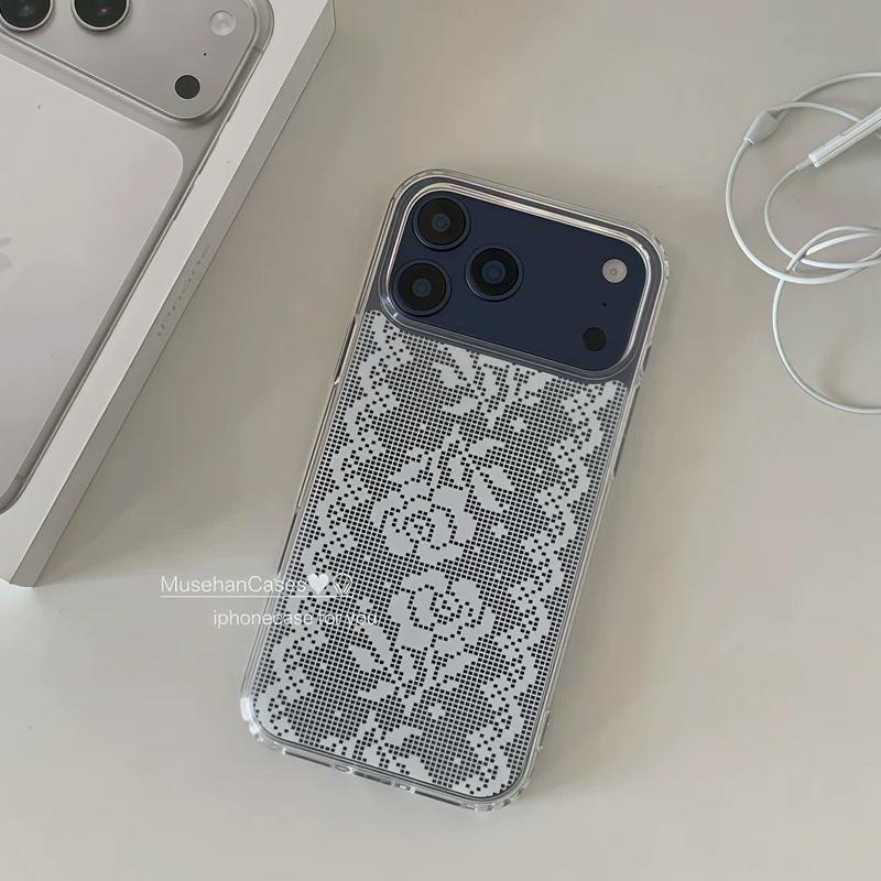 

Korean Ins Ancient Art Retro Lace Rose Exquisite Phone Case For IPhone 17 16 15 14 13 12 11 Pro XR XS X Max 8 7 Plus MINI Cover iPhone 13 mini