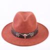 Popular European and American High-end Wool Top Hat, Men's and Women's Fashion Versatile Elegant Top Hat Jazz Hat