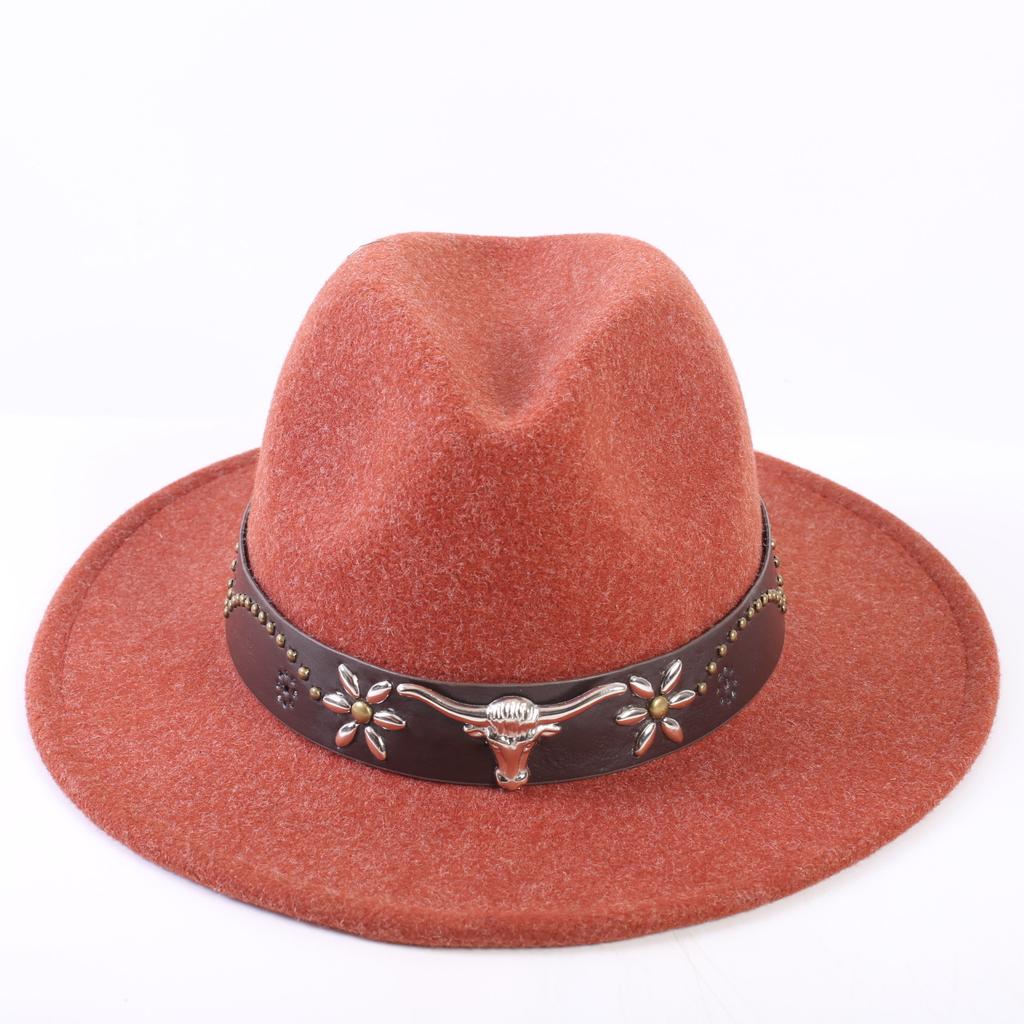 Popular European and American High-end Wool Top Hat, Men's and Women's Fashion Versatile Elegant Top Hat Jazz Hat