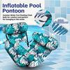 Inflatable Pool Floats for Adult Heavy Duty Pool Lounge Chairs Tropical Plants Pattern Water Floating Hammock for Summer Pool Beach Lake