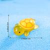 1Pc 1.77" Glow In Dark Sea Turtle Figurines Resin Glow Animal Miniature Figurines Ocean Theme Diy Home Garden Decoration