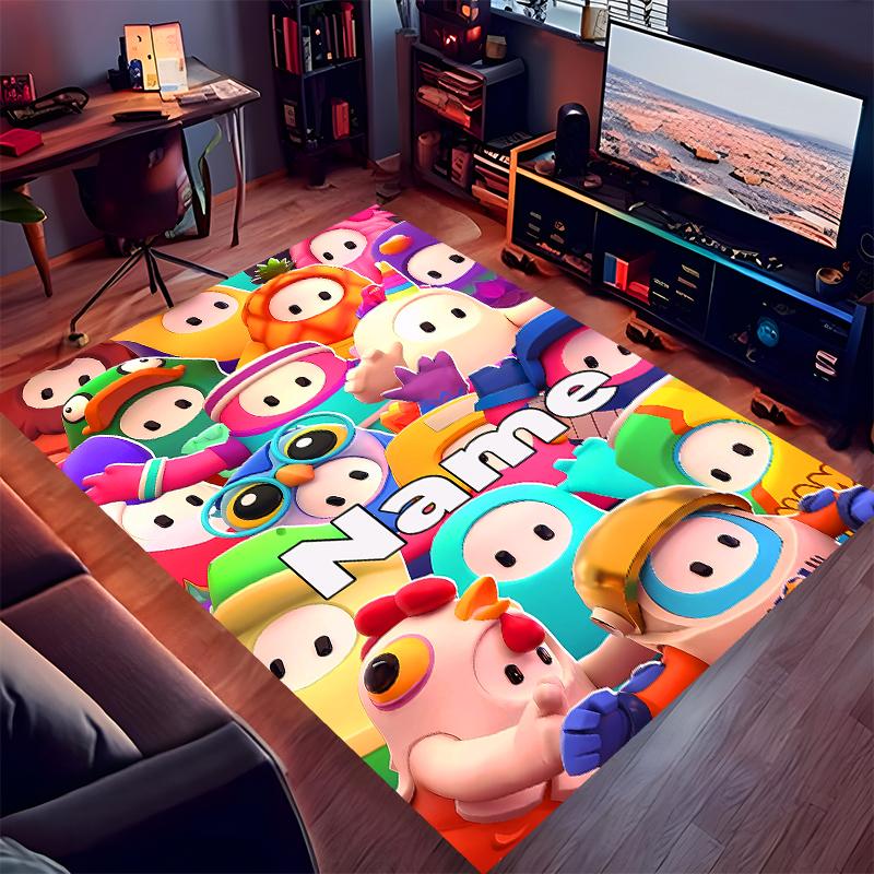 Custom personalization Stumble Guys Print Area Rug - Soft, Washable Non-Slip Indoor Mat,Living Room,Home&Office Decorative Rug
