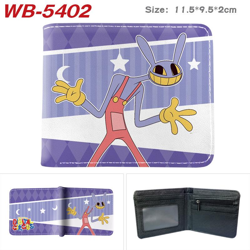 The Amazing Digital Circus Anime Full Color Bifold Wallet, Digital Circus Merch Short Card Holder with Multiple Card Slots for Men Women 1pcs