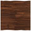60 x 55 x 75 cm Solid Acacia Wood Dark Brown and Black