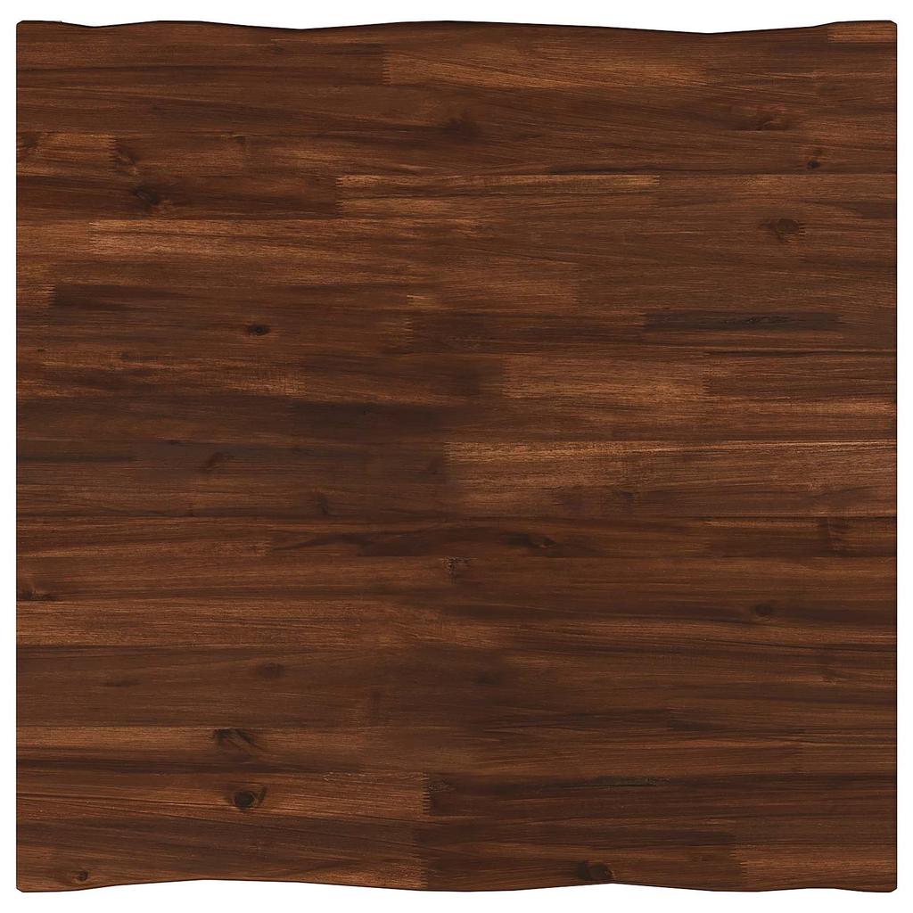 60 x 55 x 75 cm Solid Acacia Wood Dark Brown and Black