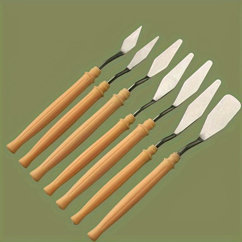 Stainless Steel Palette Knife Set - Multifunctional Art Scrapers for Oil Painting, Versatile Shapes and Sizes