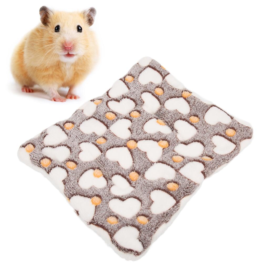 Hamster Varm Fleeceplatta Mjuk och Bekväm Hamster Vinter Värme Sovplatta för Hamster Kaniner