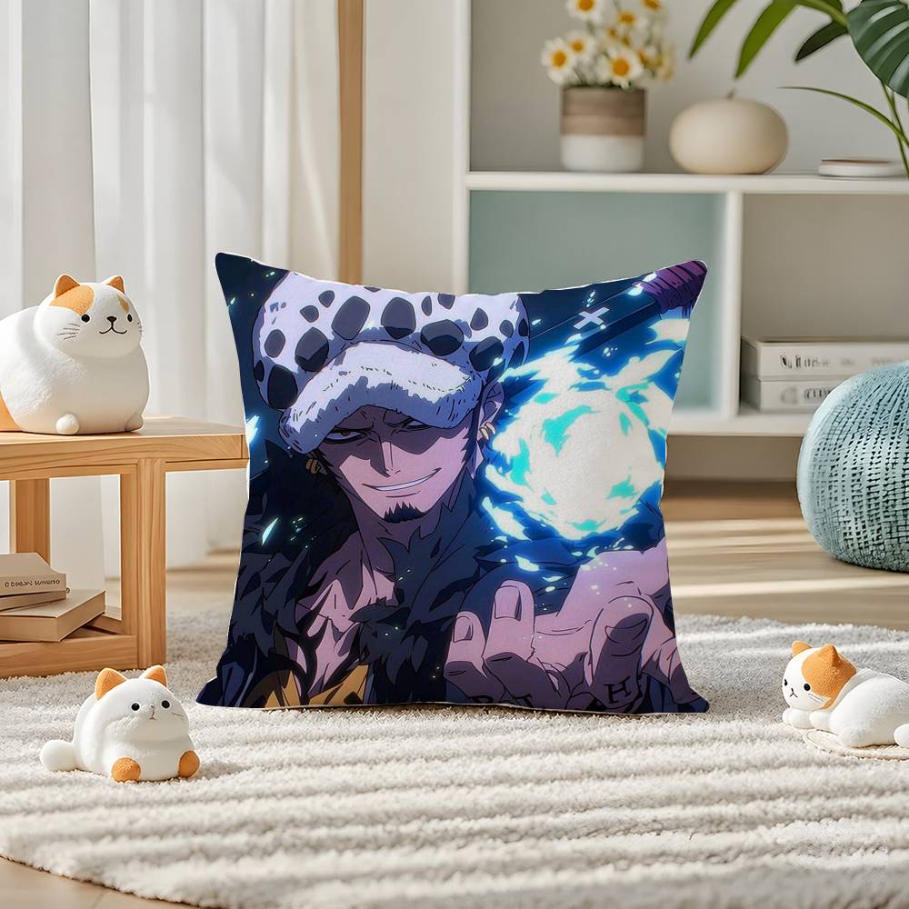 One Piece Boa Hancock Anime Plush Pillow Cover Soft Short Plush Cushion Cover For Sofa Bedroom Home Decor Gift Decoration