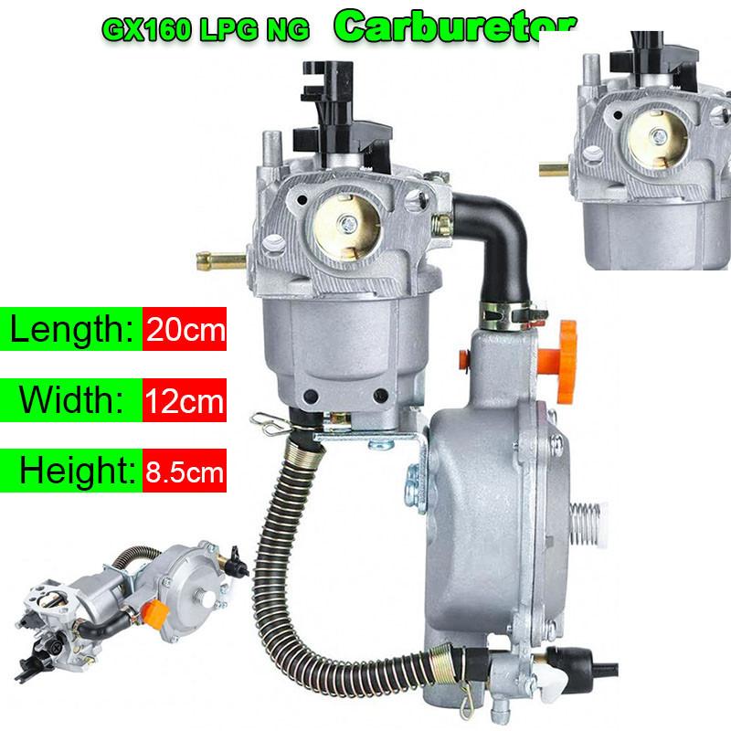 Engine Dual Fuel Carburetor LPG NG Conversion Kit Fits For GX160 GX200 168F 170F 3KW 5KW Chainsaw Grass Trimmer Brush Cutter