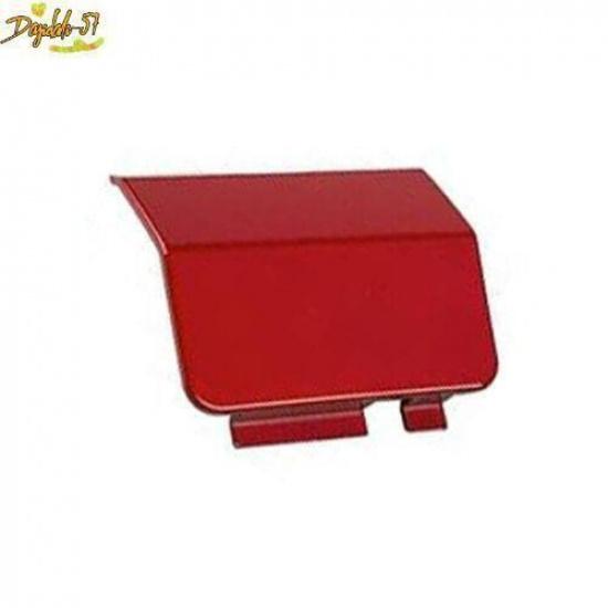 For Mazda 6 2013 2013- Red ABS Car Rear Bumper Tow Hook Cap Cover Trim Pair