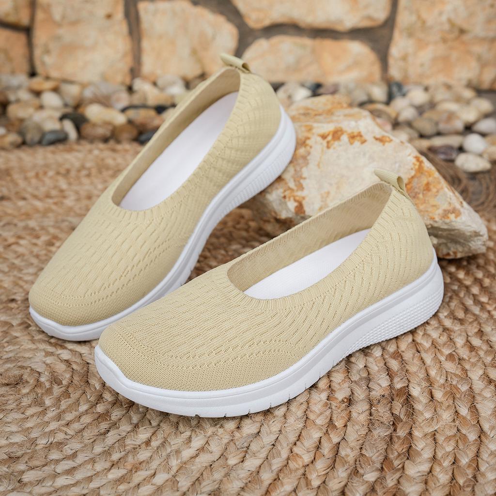 Fashion Women's 2025 Summer New Shallow Mouth Flat Bottom Women's Casual Single Shoes Large Size Ultra Light Women's Shoes Sale