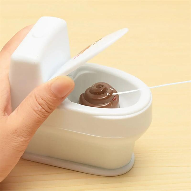 Prank Squirt Toilet Mini Funny Squirt Water Toliet with 3D Poop Funny Joke Gag Secret Squirting Toilet Toy for Boys and Girls