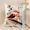 Bauhaus Modern Style Cushion Cover Silky Short Plush Double-Sided Printed Pillow Case for Sofa All Seasons Home Decor Gift