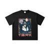 260 GSM Double Yarn 32 Count 100% Cotton Jujutsu Kaisen V40 Print Unisex Heavy Cotton T Shirt