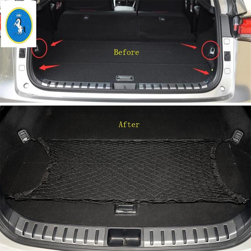Rear Trunk Storage Cargo Luggage Elastic Mesh Net Holder Kit For LEXUS NX NX200T NX300H 2015 -  Auto Accessories Interior