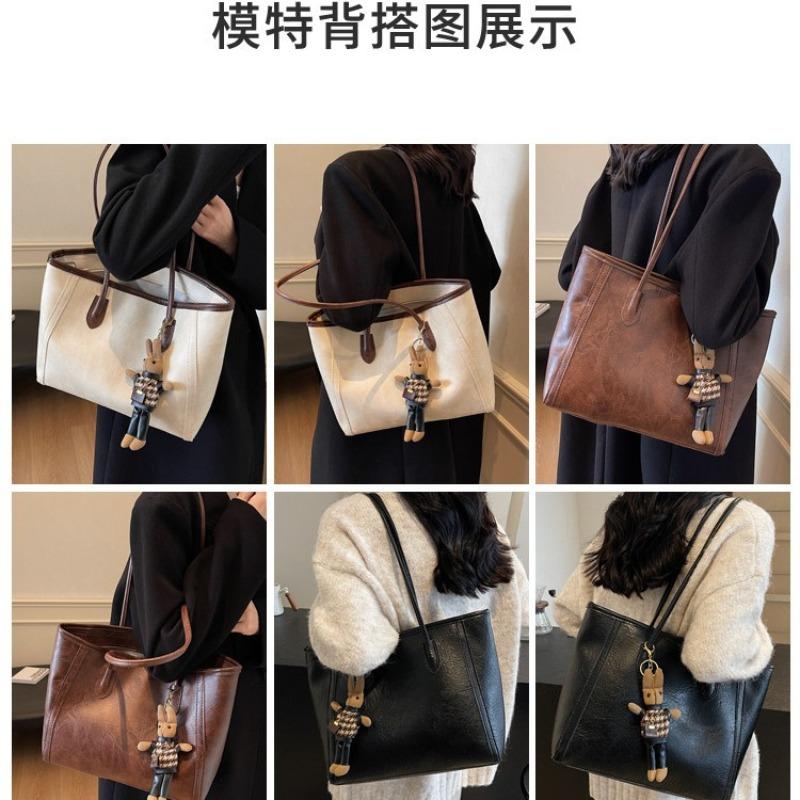 Bag women's new fashion autumn and winter casual versatile shoulder bag high-end commuter tote bag
