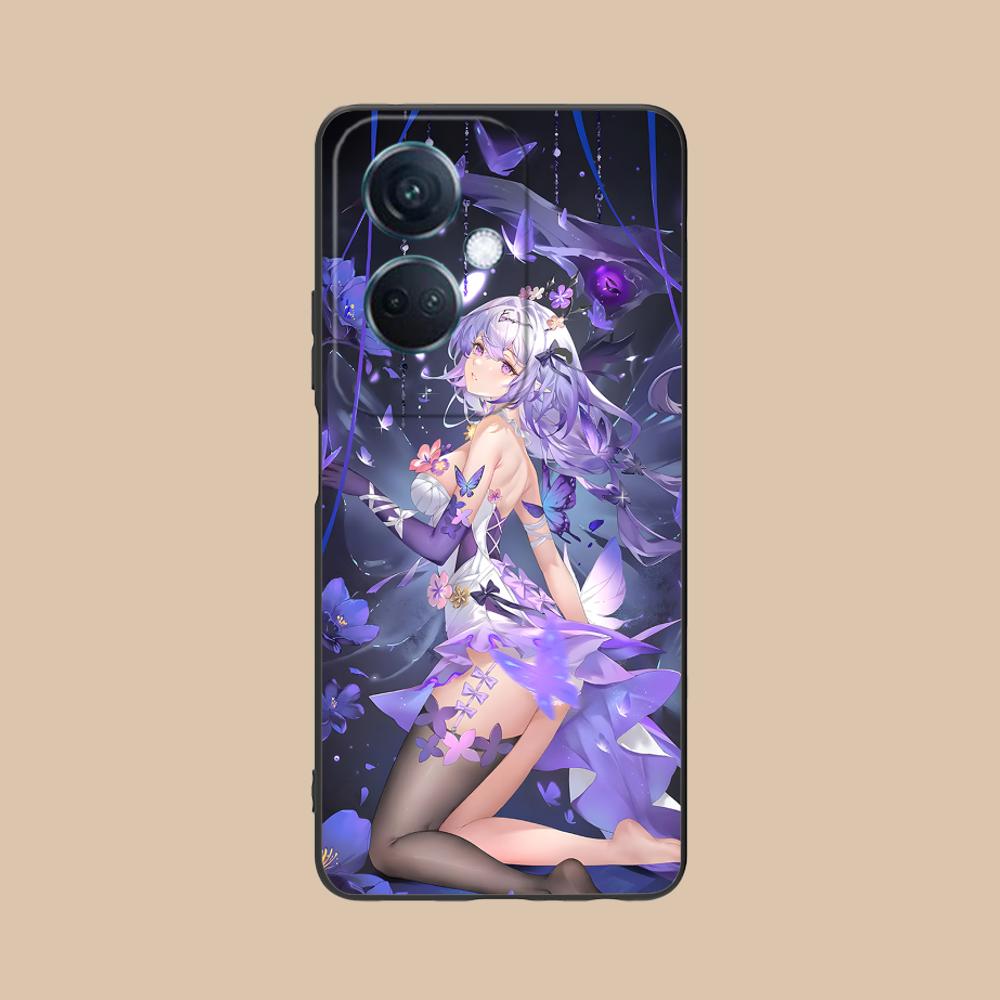 HSR Castorice Matte TPU Mobile Phone Case for OPPO Reno 14 13 12 11 10 9 8 7 6 5 F T Pro 5G Colorful Printing Cover