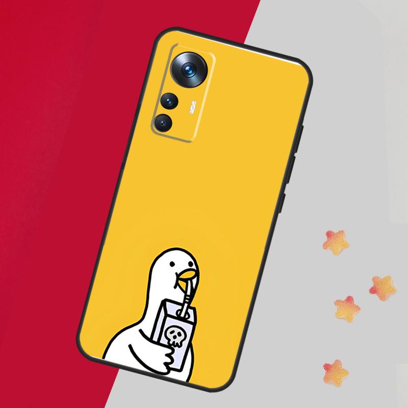 Cartoon Duck Knife Case For Xiaomi 14 13 11T 12T 13T Pro 12 Lite 12X POCO X3 X5 Pro X4 F4 M5 M5s F3 F5 Cover