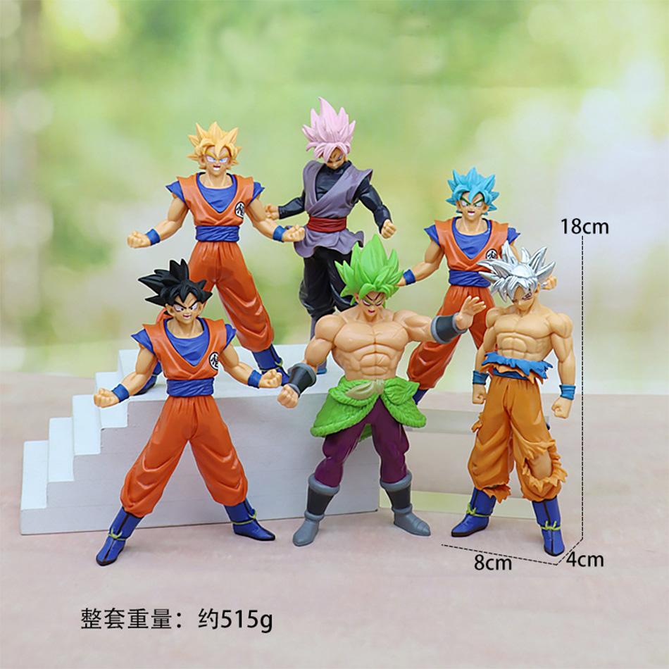 In Stock Anime Dragon Ball Z Super Saiyan  Model Son Goku Scene PVC Action Figure 18cm Statue Collectible Action Model Toy Gifts