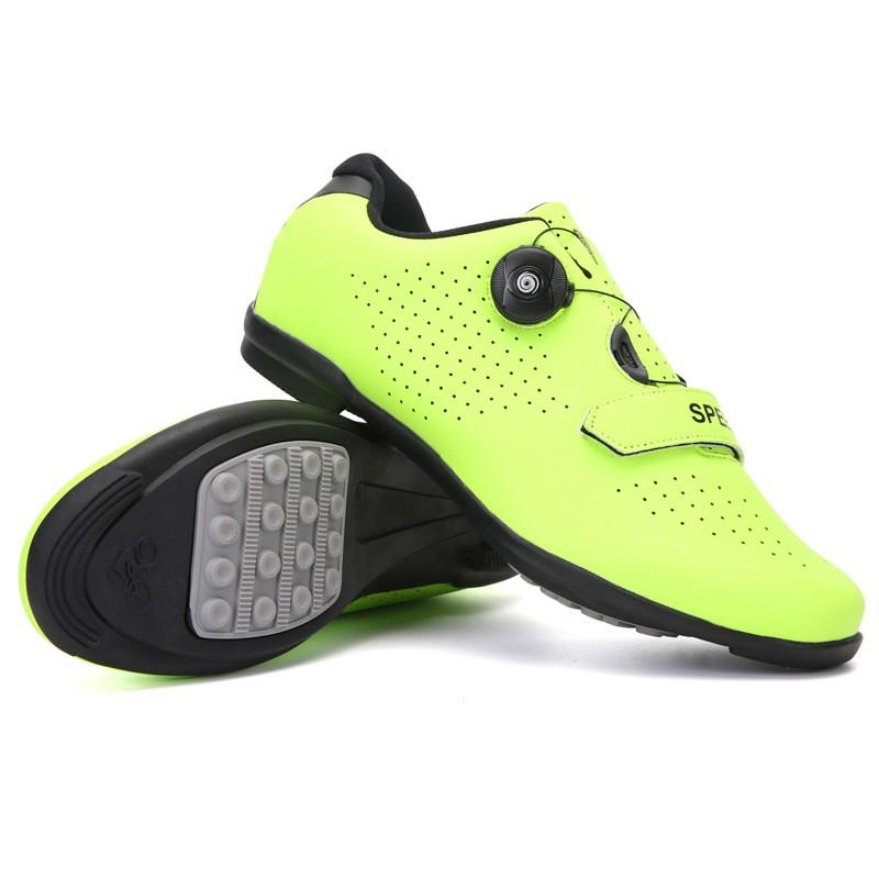 Unisex Road Mountain Bike Cycling Shoes Hard Sole Clipless Compatible Breathable Supportive Gym Indoor Trainer