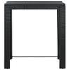 Garden Bar Table Black 100 x 60.5 x 110.5 cm Poly Rattan