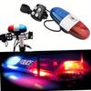 1PCS Bicycle Bell 6 LED 4 Tone  Horn Bike Call LED Police Light Electronic Loud Siren Kid Accessories Bike Scooter
